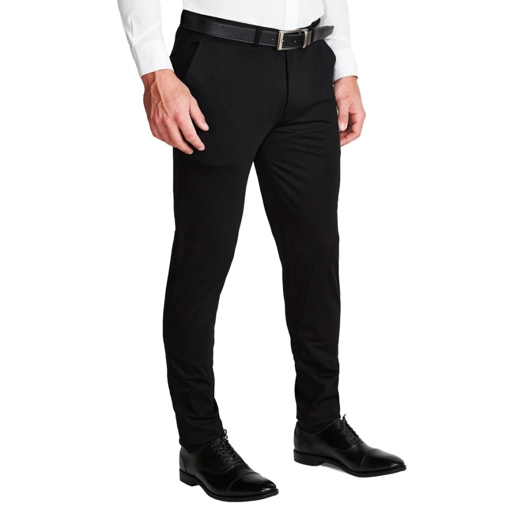 State & Liberty ATHLETIC FIT STRETCH SUIT PANTS  Sz 34  - Black